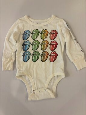 Rowdy Sprout Cream One-Piece with Multicolor Tongue Graphic